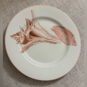 Vintage FITZ & FLOYD Coquille Peach Shells Salad Plate